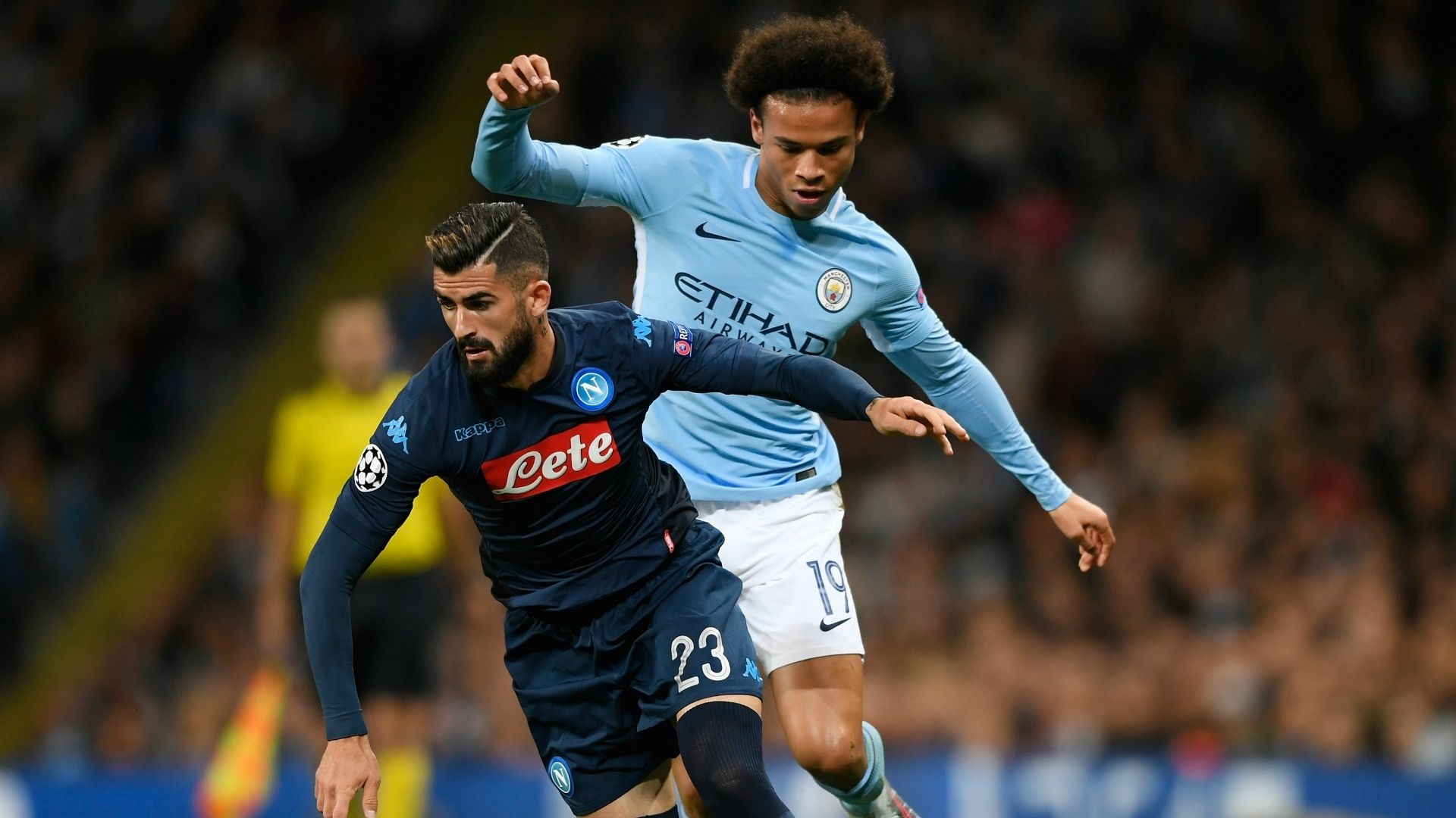 Elseid Hysaj Manchester City Napoli UEFA Champions League 10172017