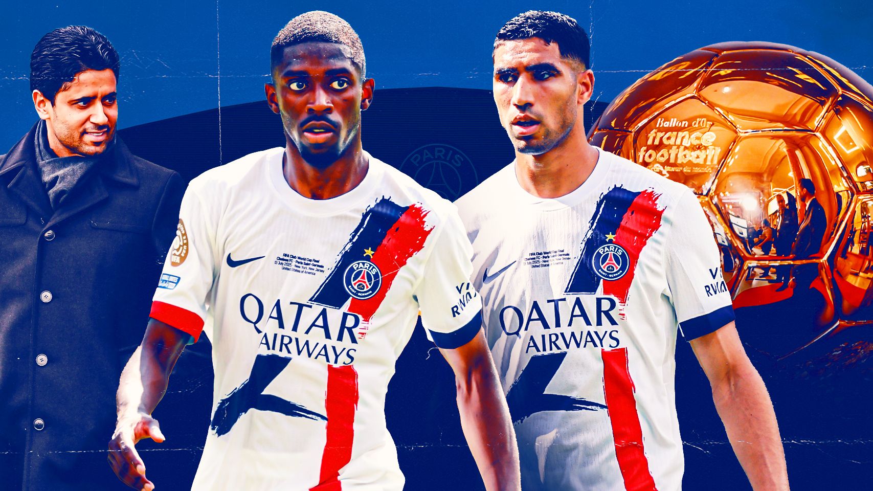 PSG tension Hakimi Dembele HIC 2:1