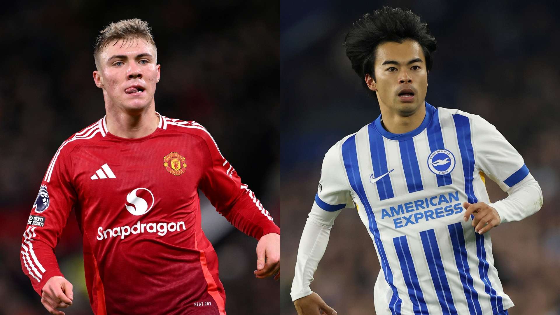 Rasmus Hojlund Man Utd Kaoru Mitoma Brighton