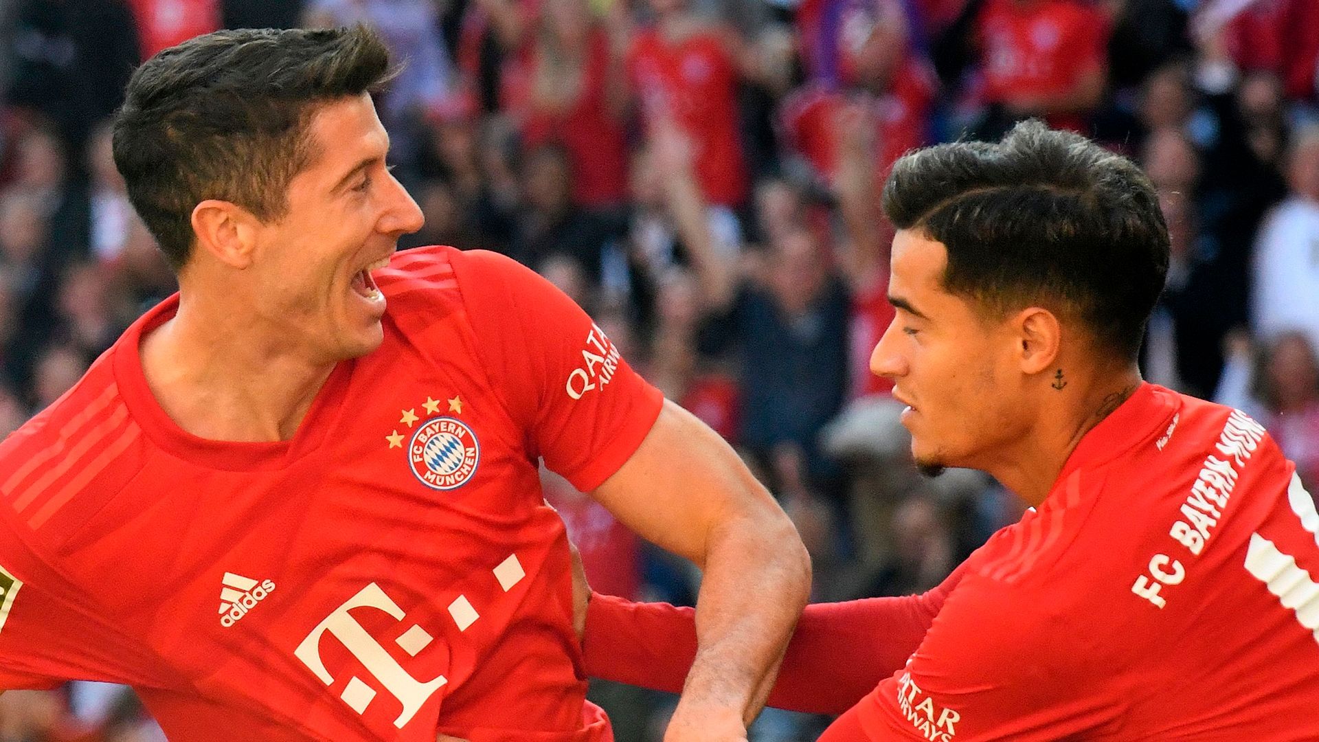 Robert Lewandowski Philippe Coutinho Bayern 2019