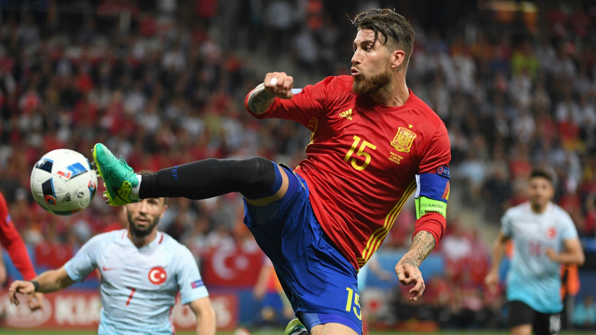 Sergio Ramos Spain Turkey Euro 2016