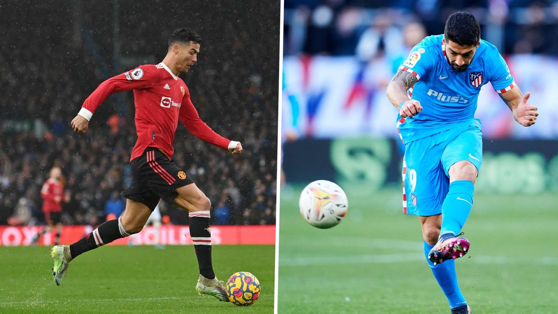 filename: Atletico Madrid Manchester United Luis Suarez Cristiano Ronaldo UEFA Champions League