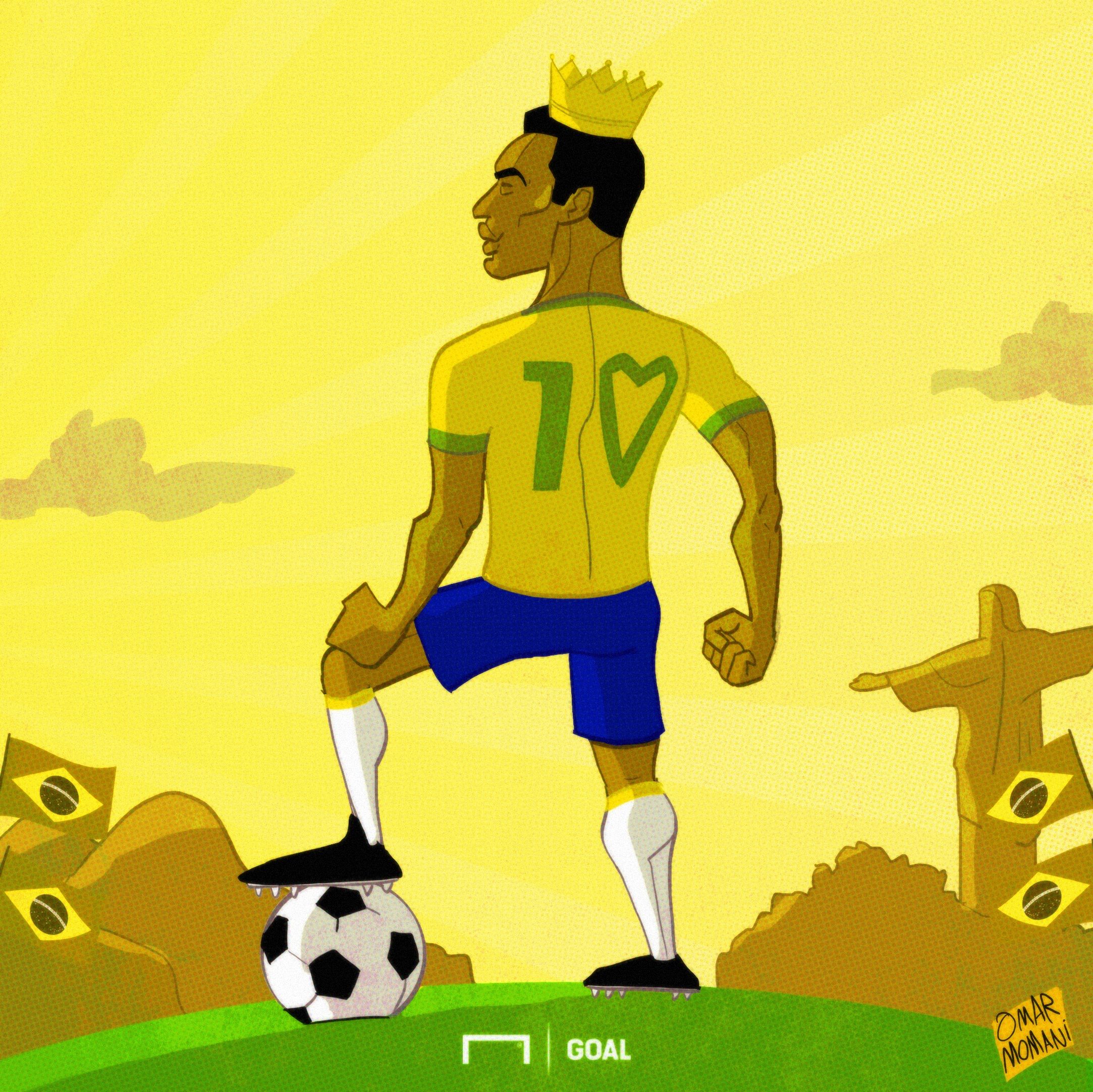 CARTOON Get well soon, Pele