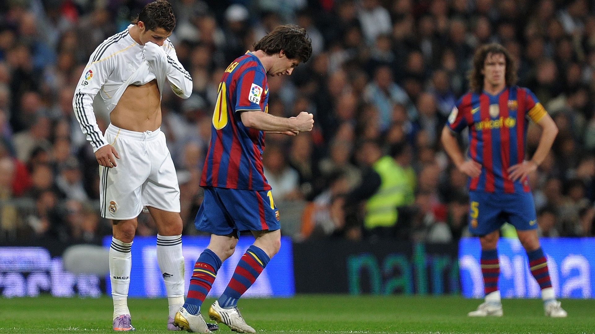 Lionel Messi Cristiano Ronaldo Barcelona Real Madrid 2010