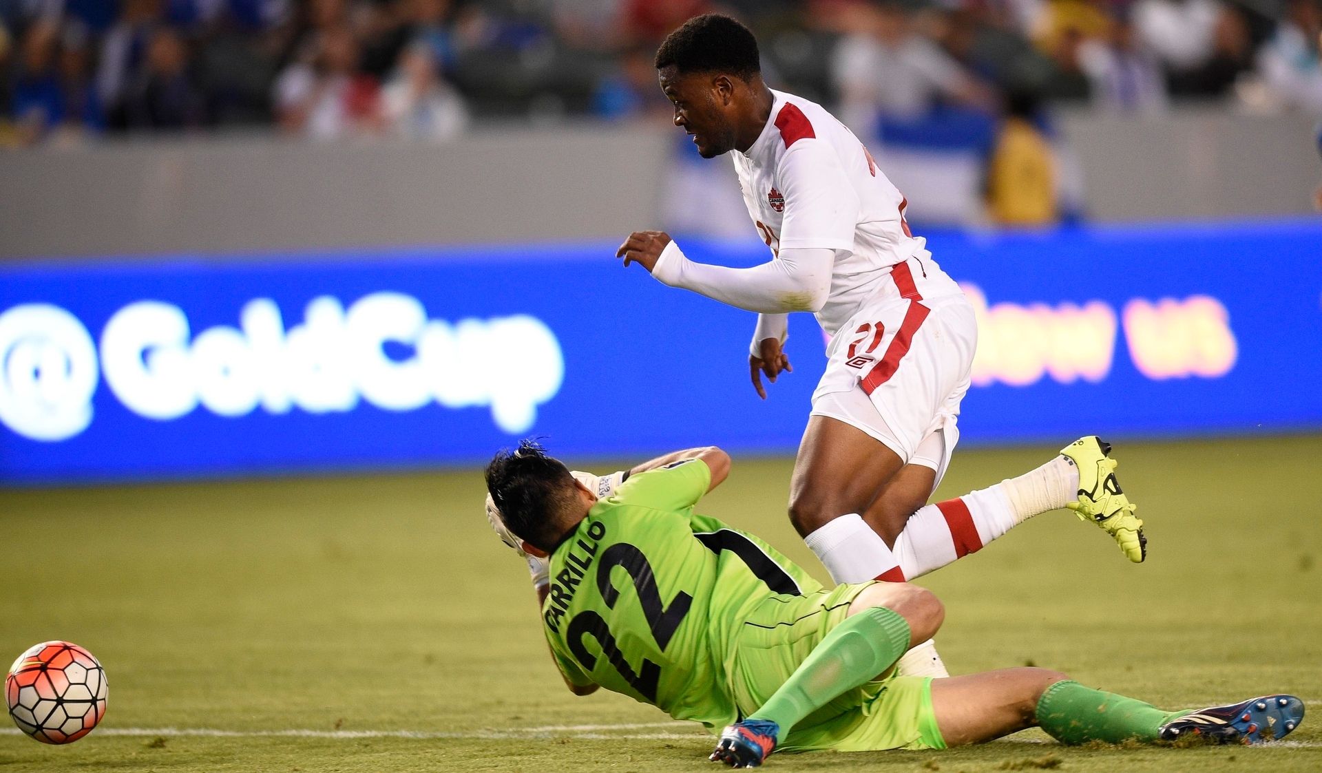 Cyle Larin Derby Carrillo Canada El Salvador Gold Cup 07082015
