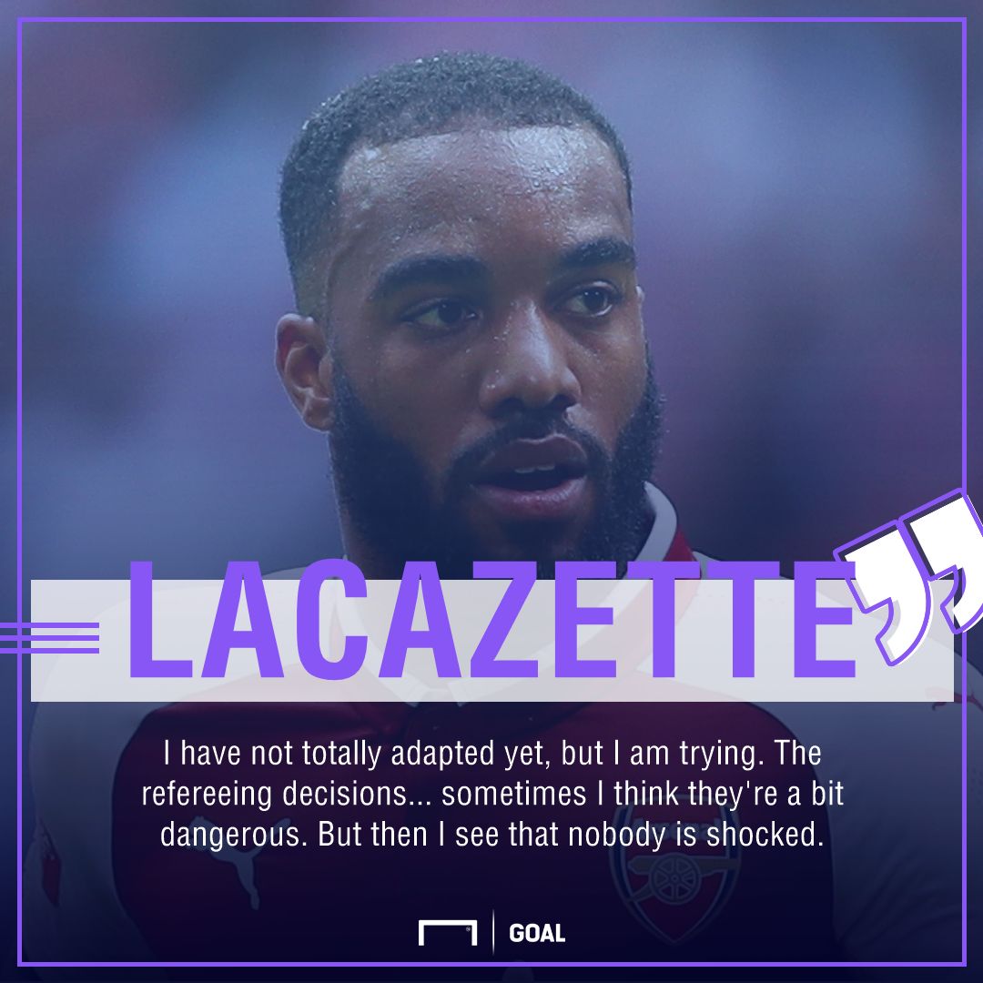 Lacazette on referees GFX