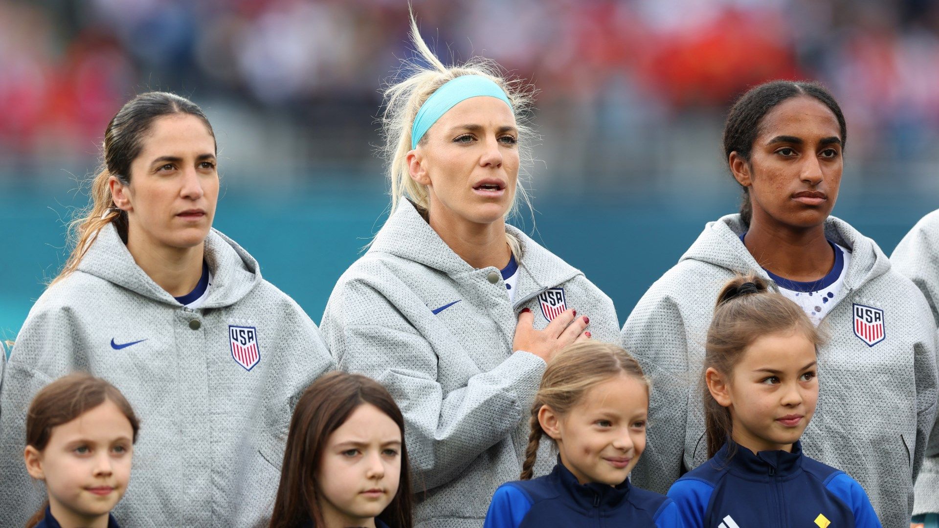 Savannah DeMelo Julie Ertz Naomi Girma USWNT 2023