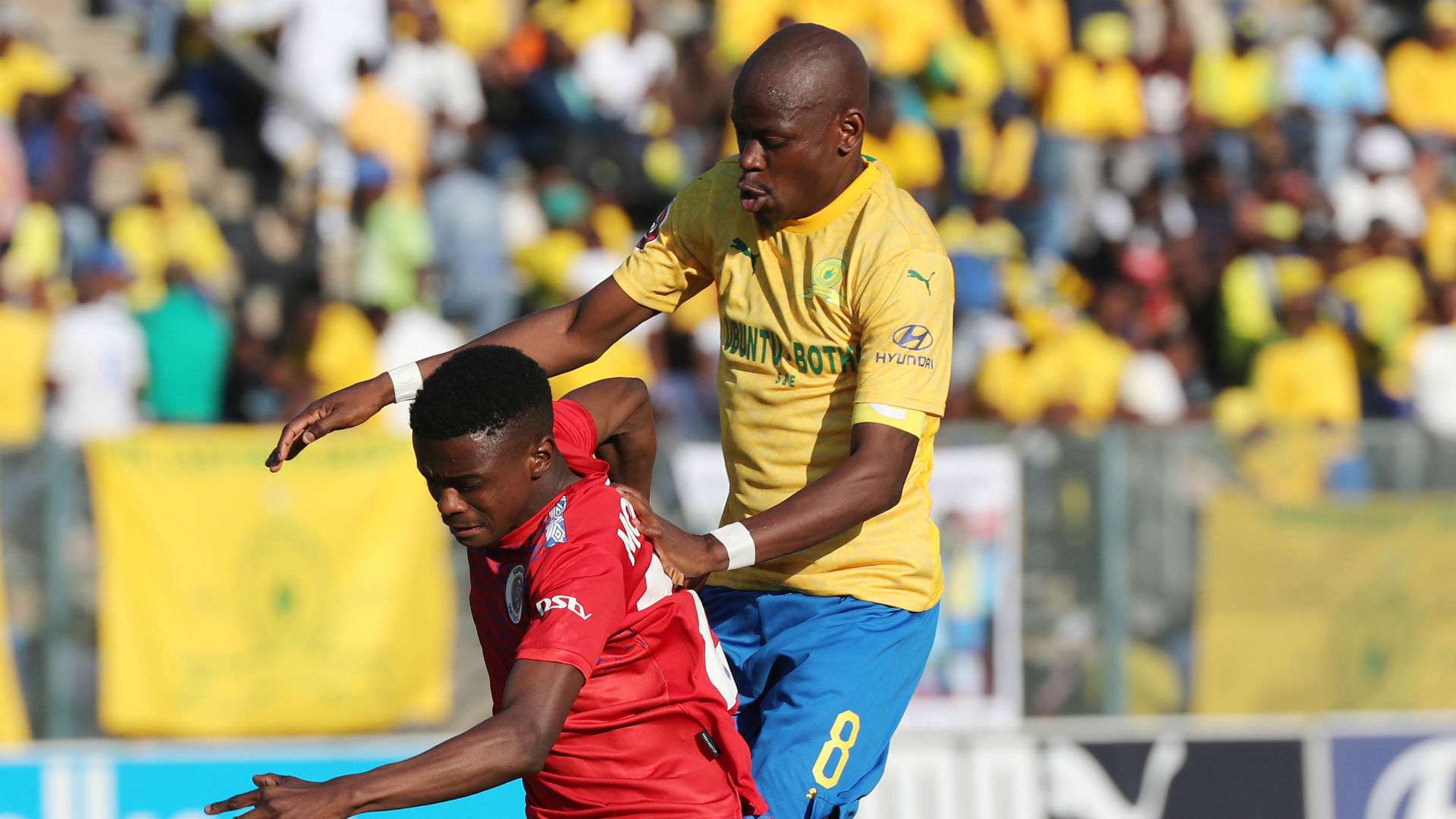 Mamelodi Sundowns v SuperSport United - August 2019 Hlompho Kekana and Teboho Mokoena