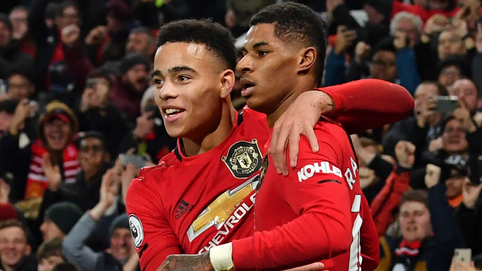 Mason Greenwood Marcus Rashford Manchester United