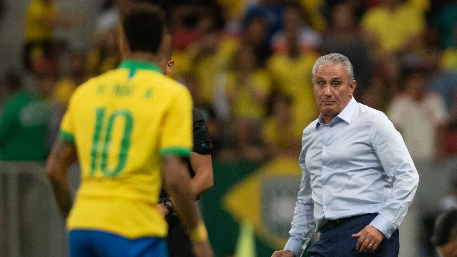 Neymar Tite Brasil Qatar Catar 06 06 2019