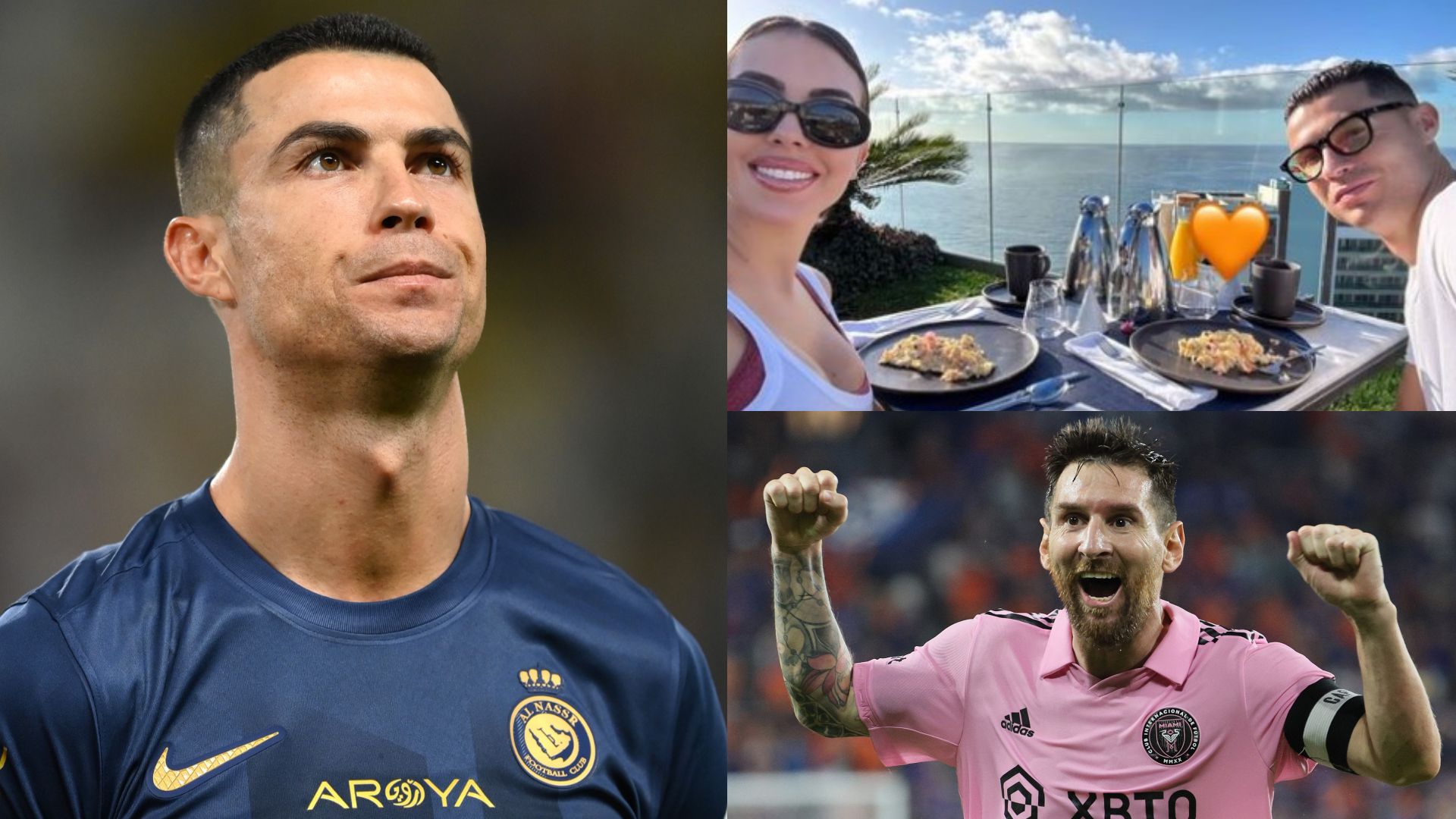 Cristiano Ronaldo Georgina Rodriguez Lionel Messi