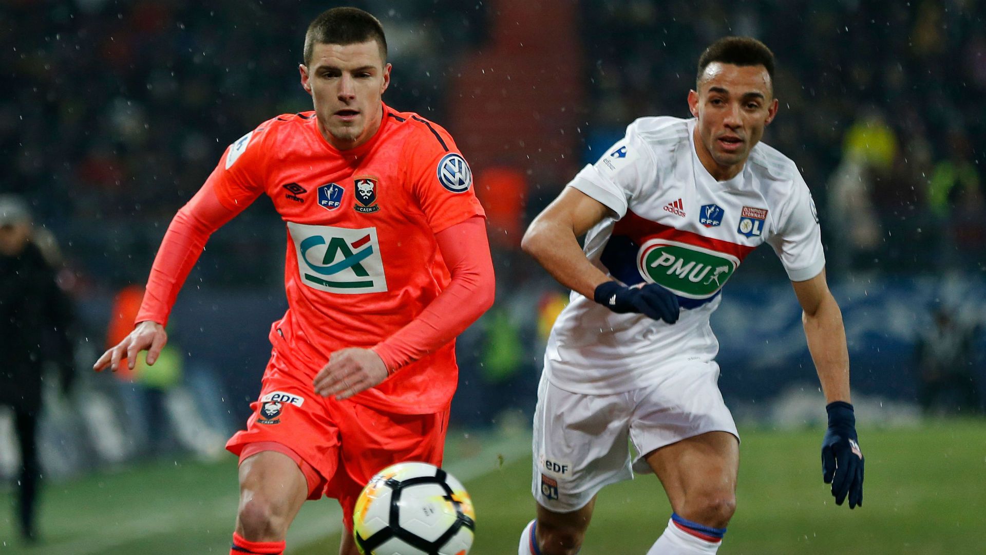 Frederic Guilbert Fernando Marçal Caen Lyon Ligue 1 01032018