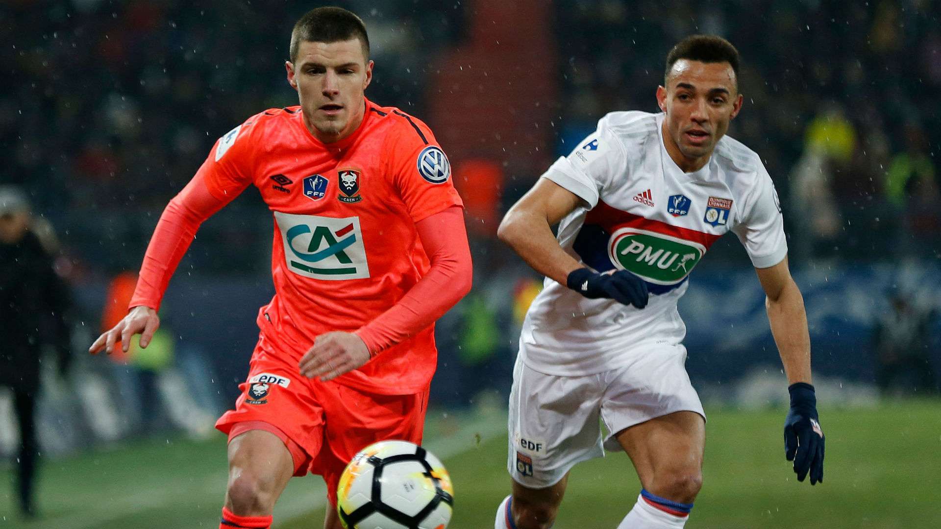 Frederic Guilbert Fernando Marçal Caen Lyon Ligue 1 01032018