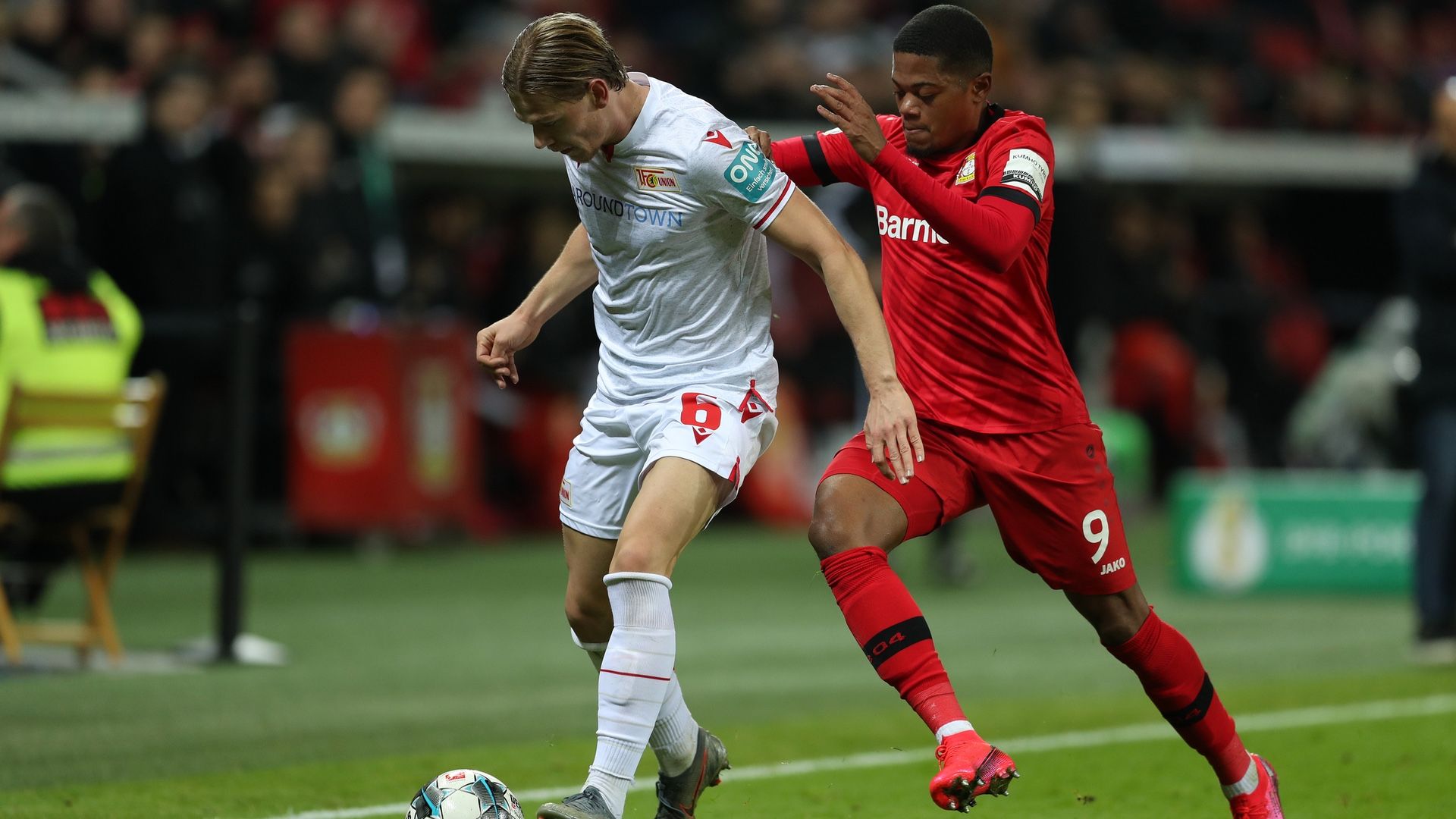 Leon Bailey Julian Ryerson Bayer Leverkusen Union Berlin DFB Pokal 2020