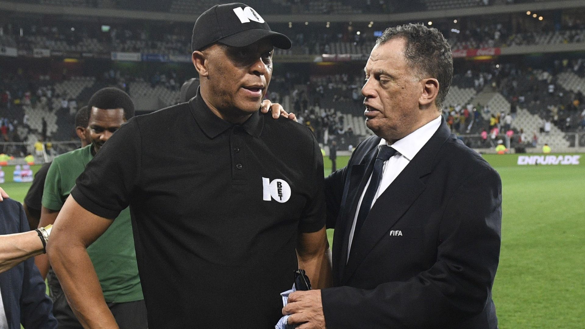 Doctor Khumalo and Danny Jordaan