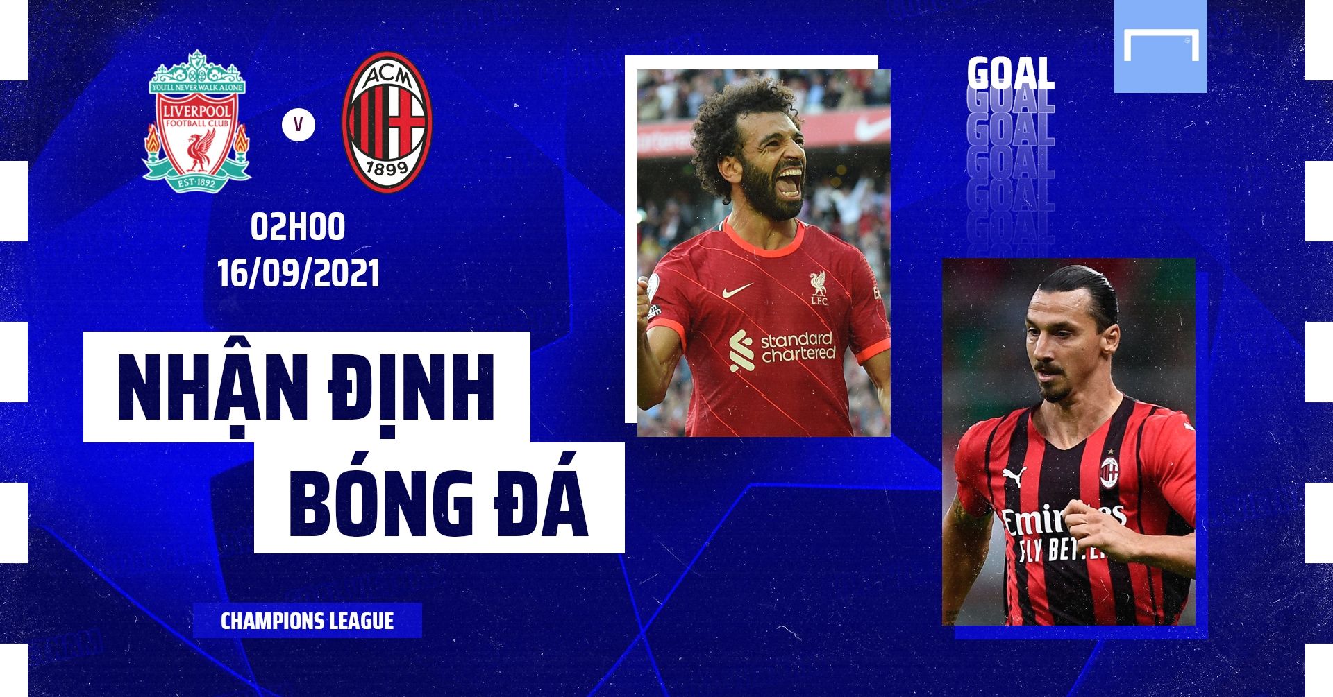 Liverpool vs AC Milan Champions League 2021/22 GFX