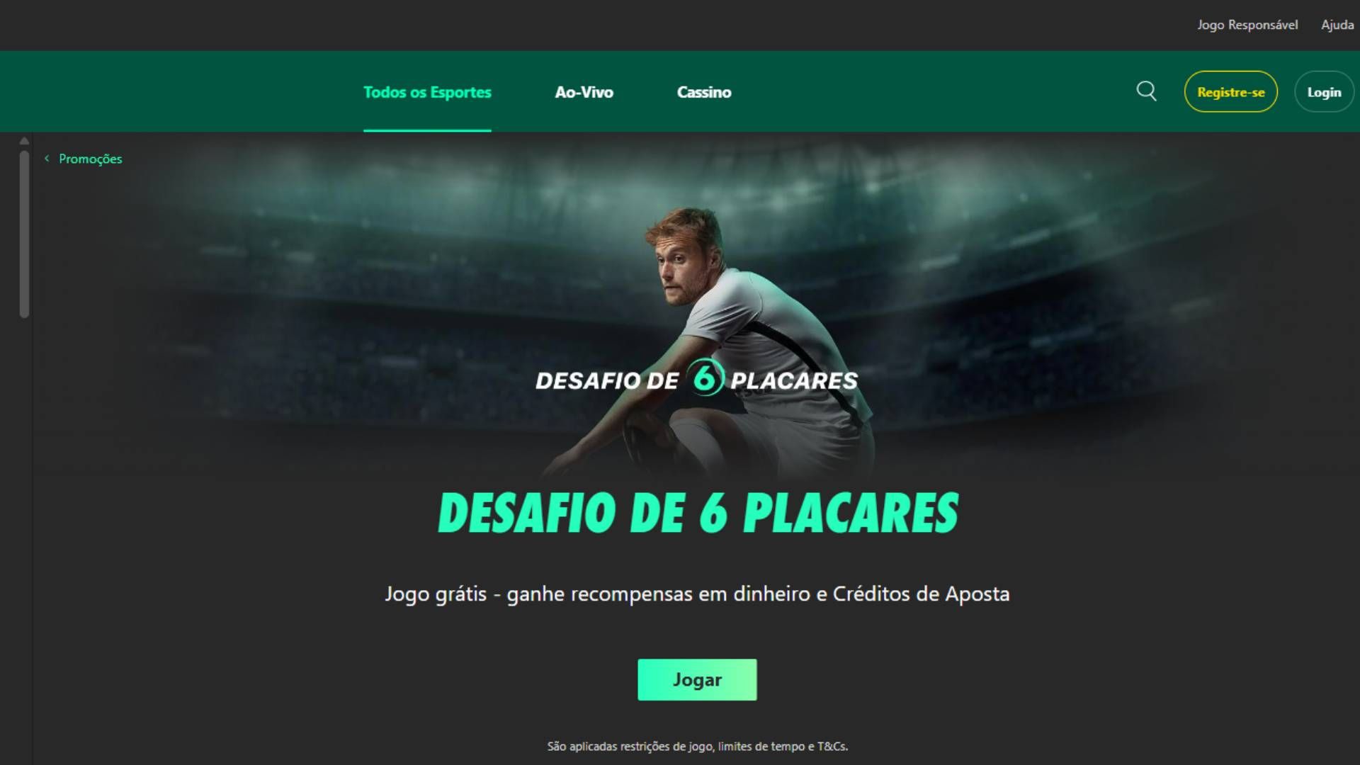 desafio 6 placares bet365