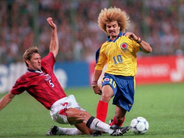 Carlos Valderrama - Colombia vs England (france 98)