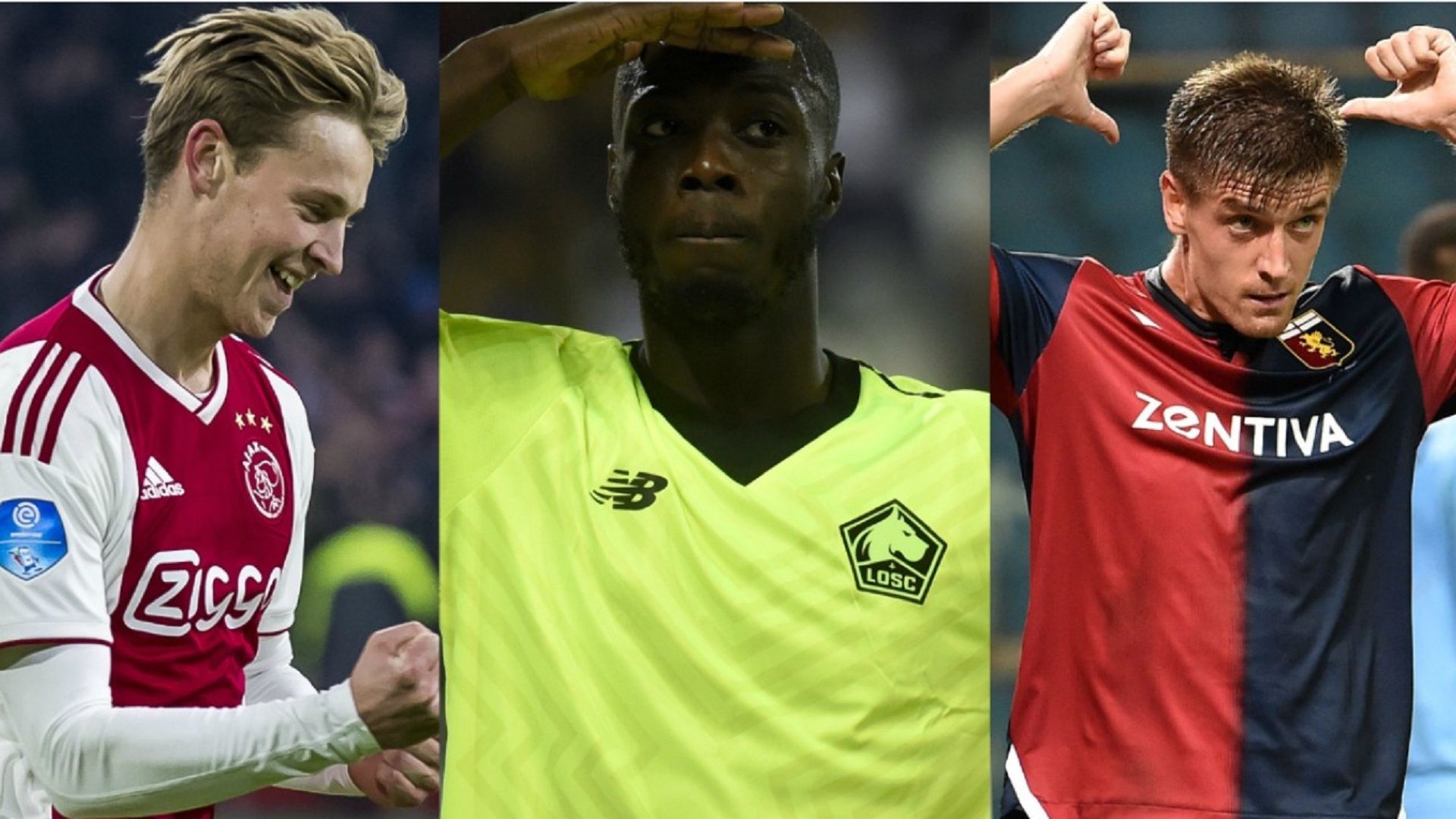 Frenkie De Jong - Nicolas Pepe - Krzysztof Piatek