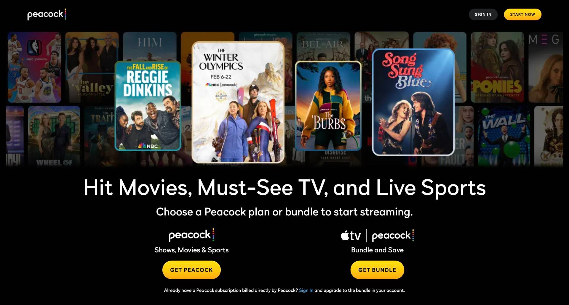 peacock movies and tv