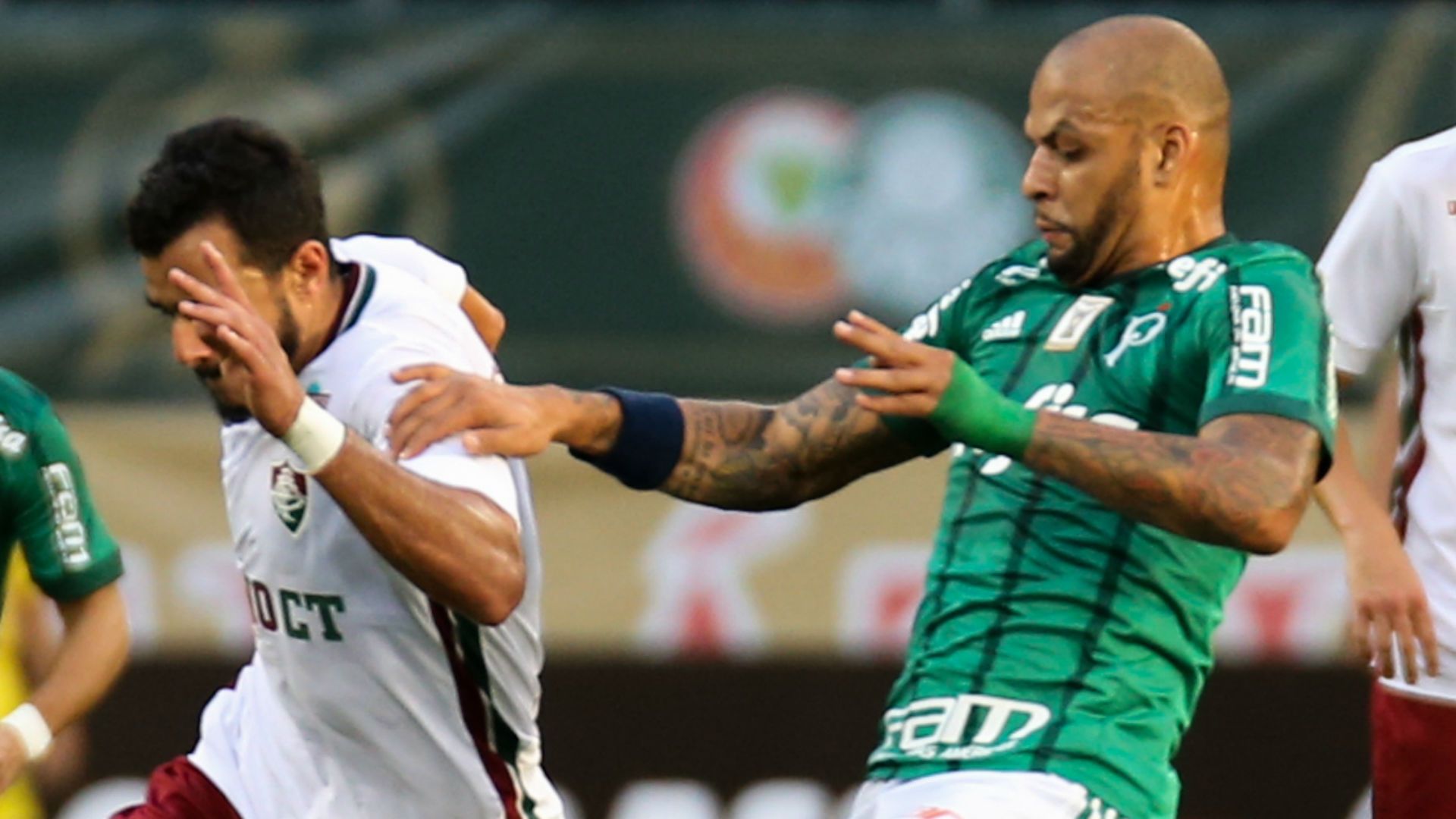 Henrique Dourado Felipe Melo Palmeiras Fluminense Brasileirão 10 06 2017