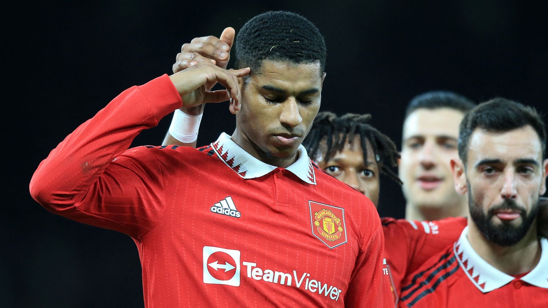 What is Marcus Rashfords goal celebration? Meaning of Man Utd stars new  move explained | Goal.com