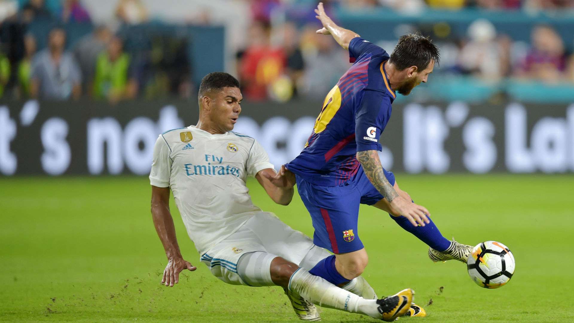 Lionel Messi Casemiro Real Madrid Barcelona ICC