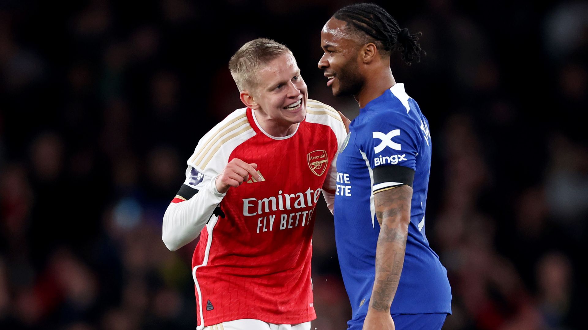 Zinchenko Sterling Arsenal 2023-24