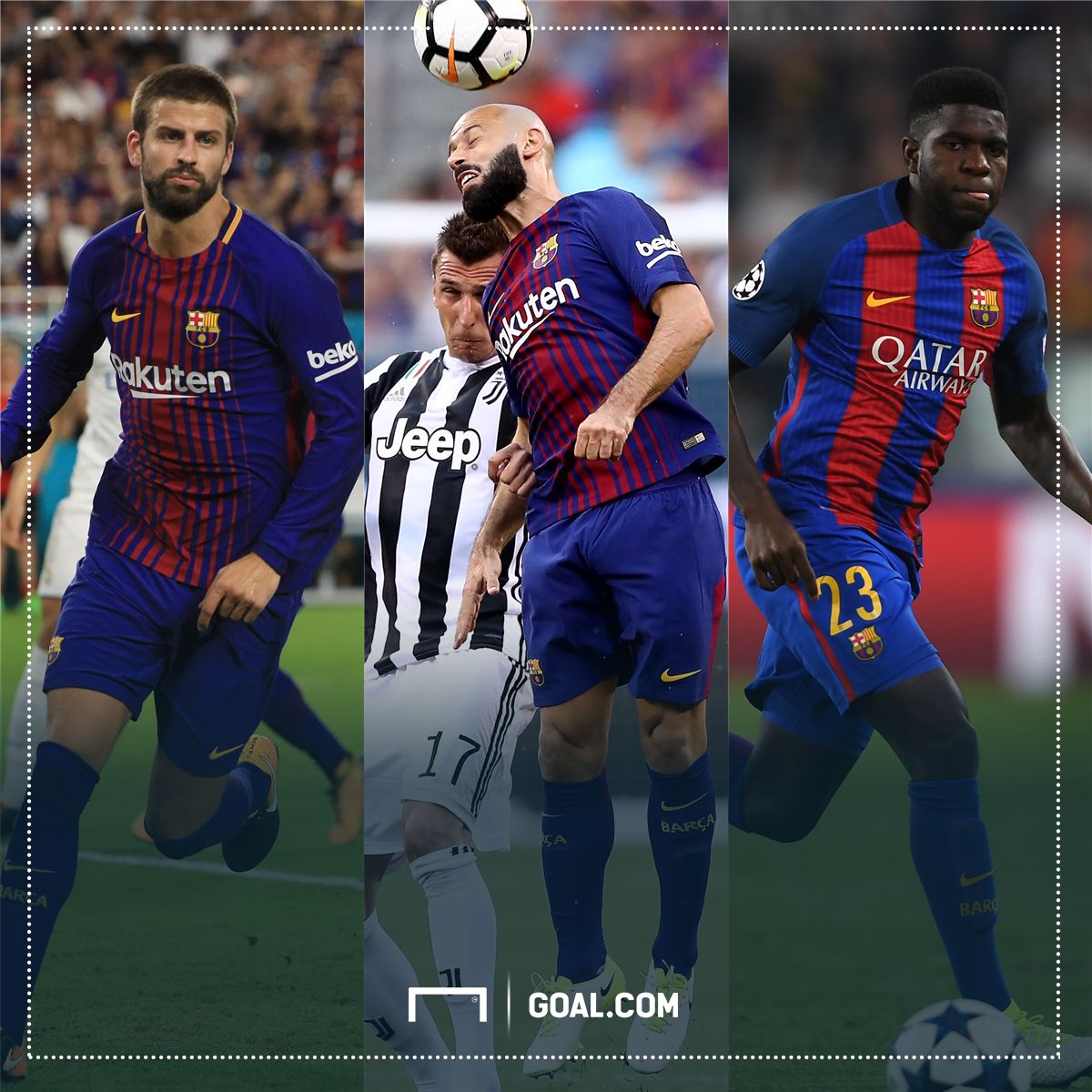 Umtiti Pique Mascherano