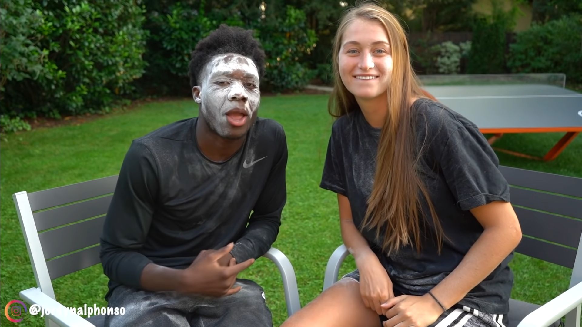 Alphonso Davies quiz game on YouTube