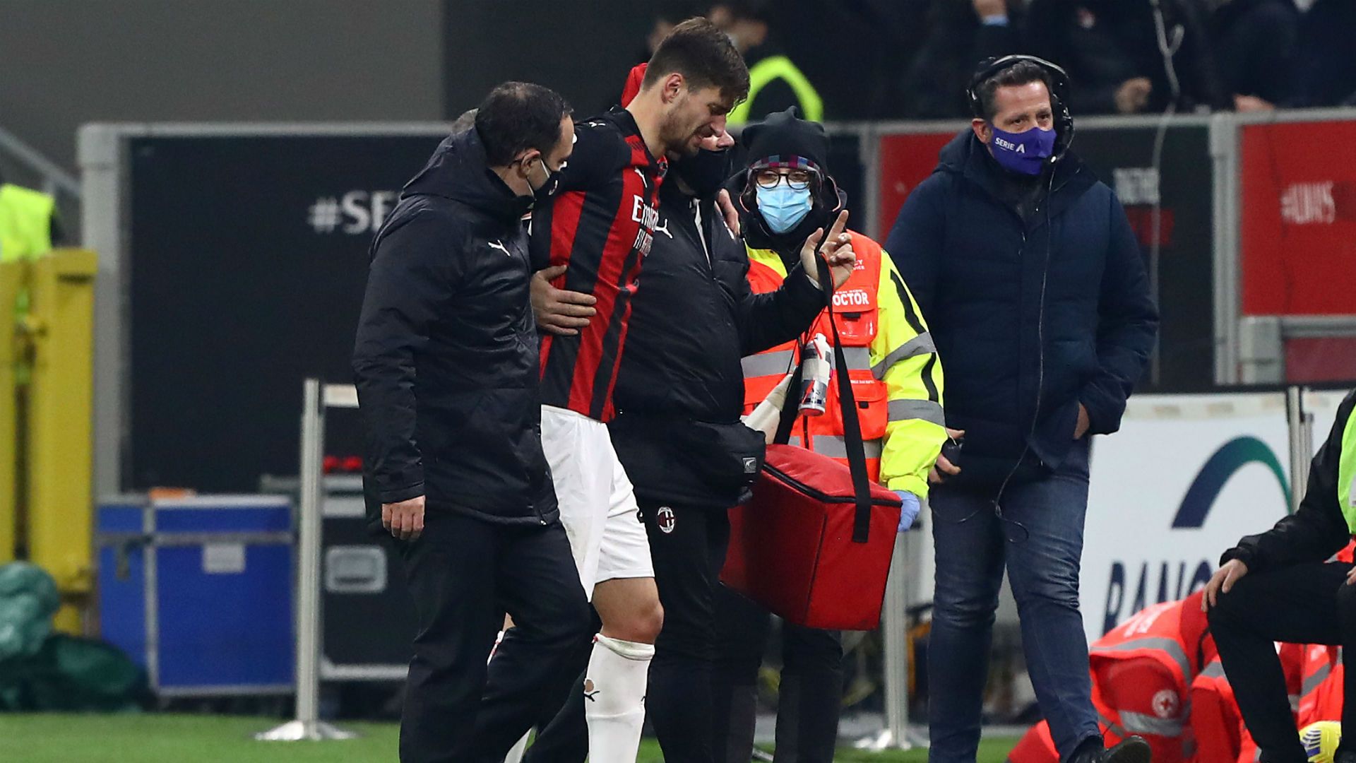 Matteo Gabbia injured Milan Parma