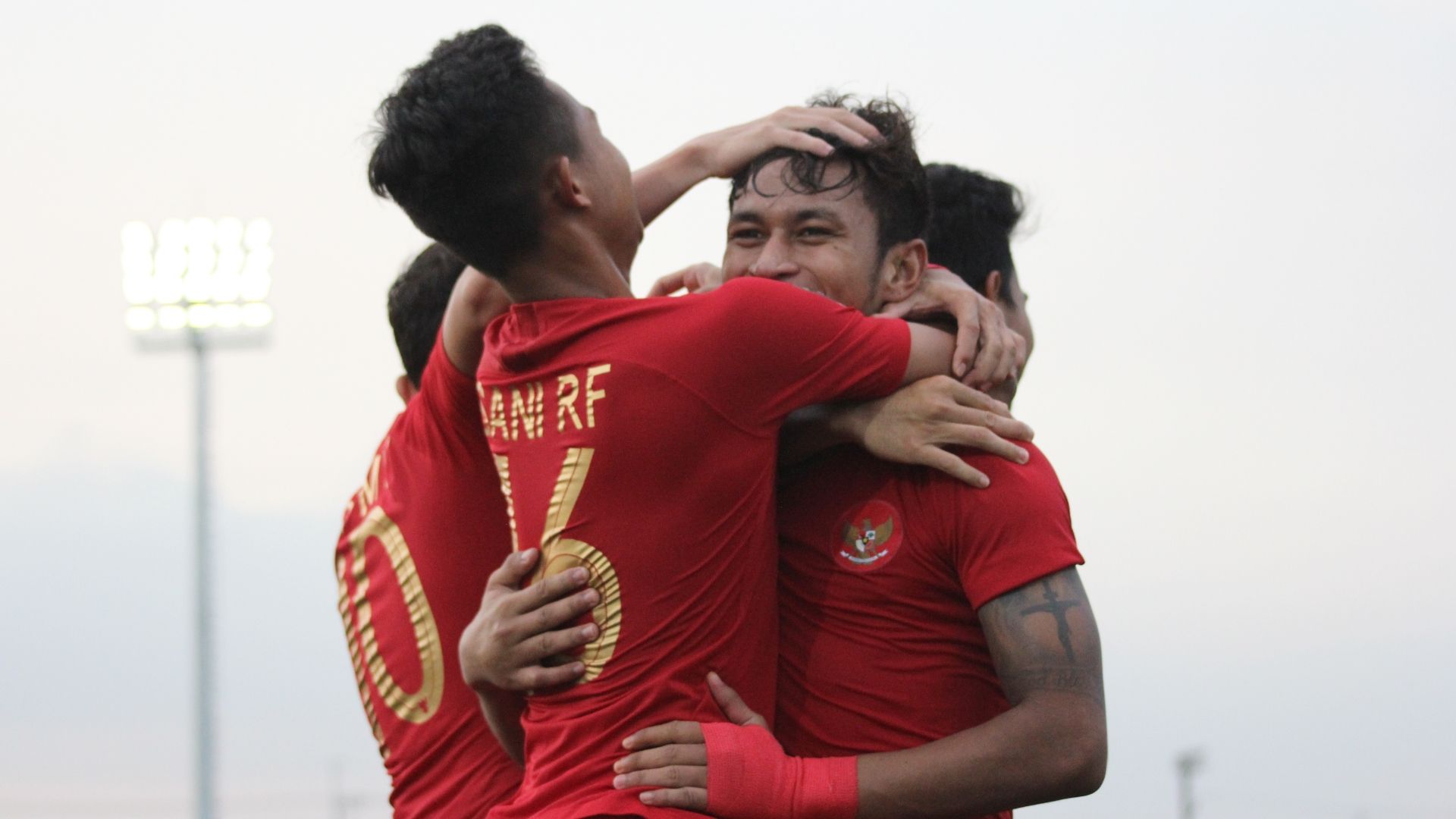 Selebrasi Timnas Indonesia U-22