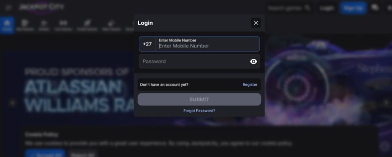Jackpot City Login