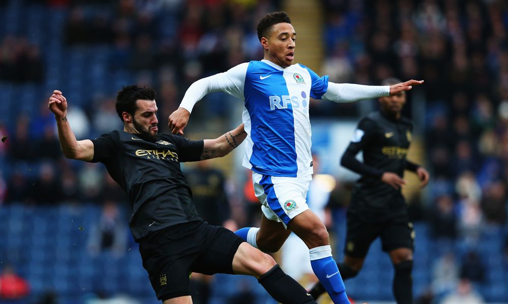 Alvaro Negredo Adam Henley Blackburn Rovers Manchester City FA Cup