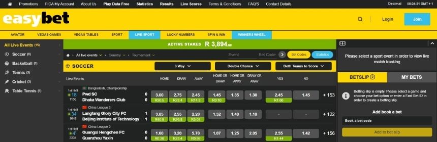 Live Betting with EasyBet