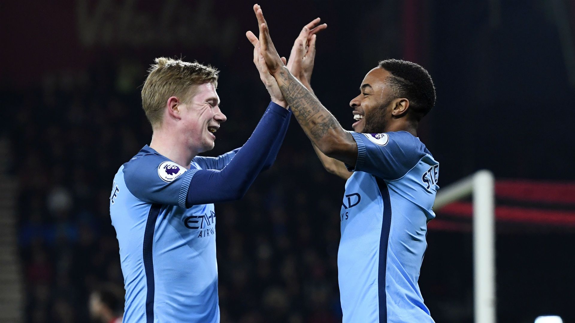 Bournemouth Manchester City Sterling De Bruyne