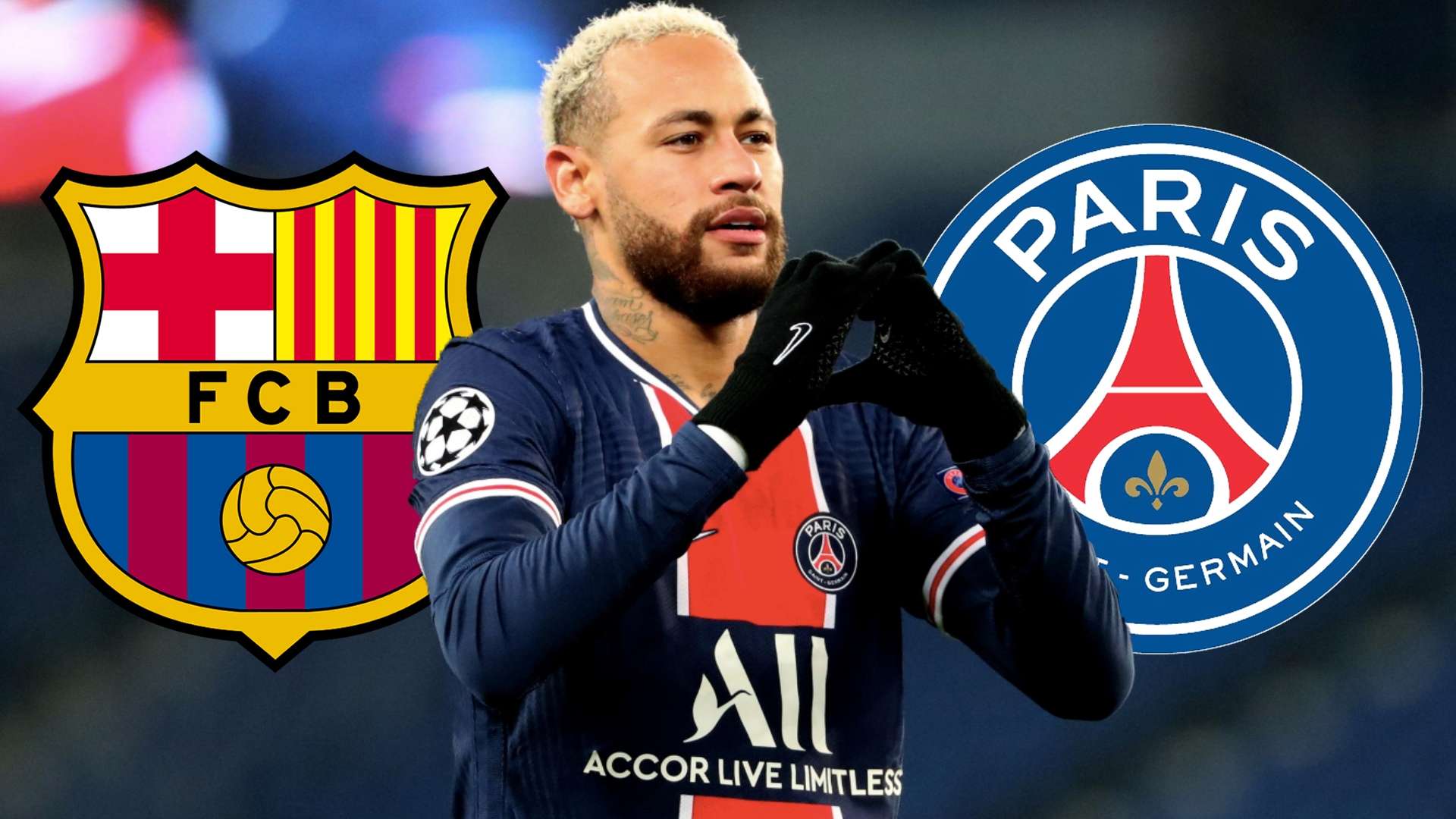 Neymar PSG Barcelona GFX