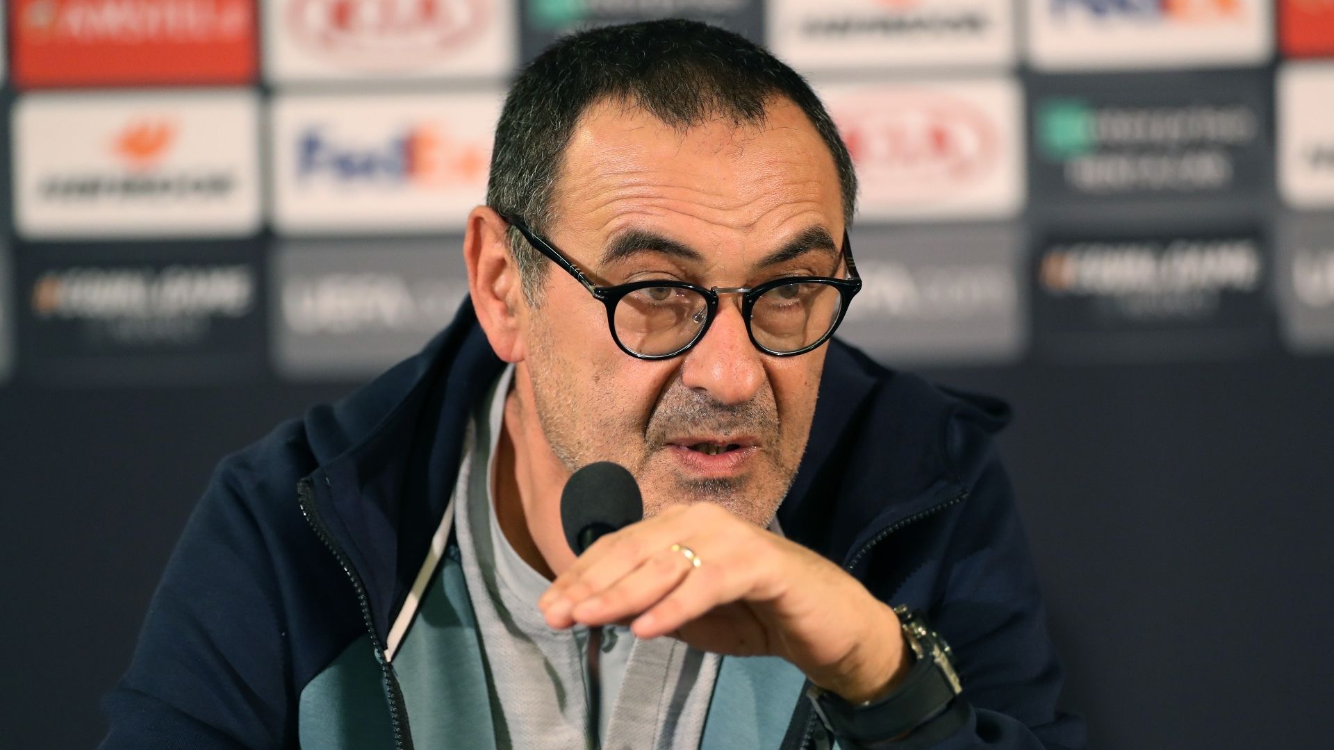 Maurizio Sarri, Chelsea presser