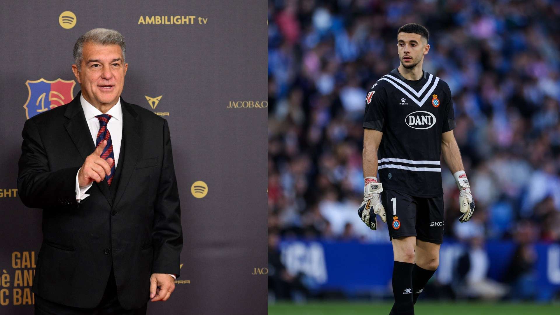 Joan Laporta and Joan Garcia