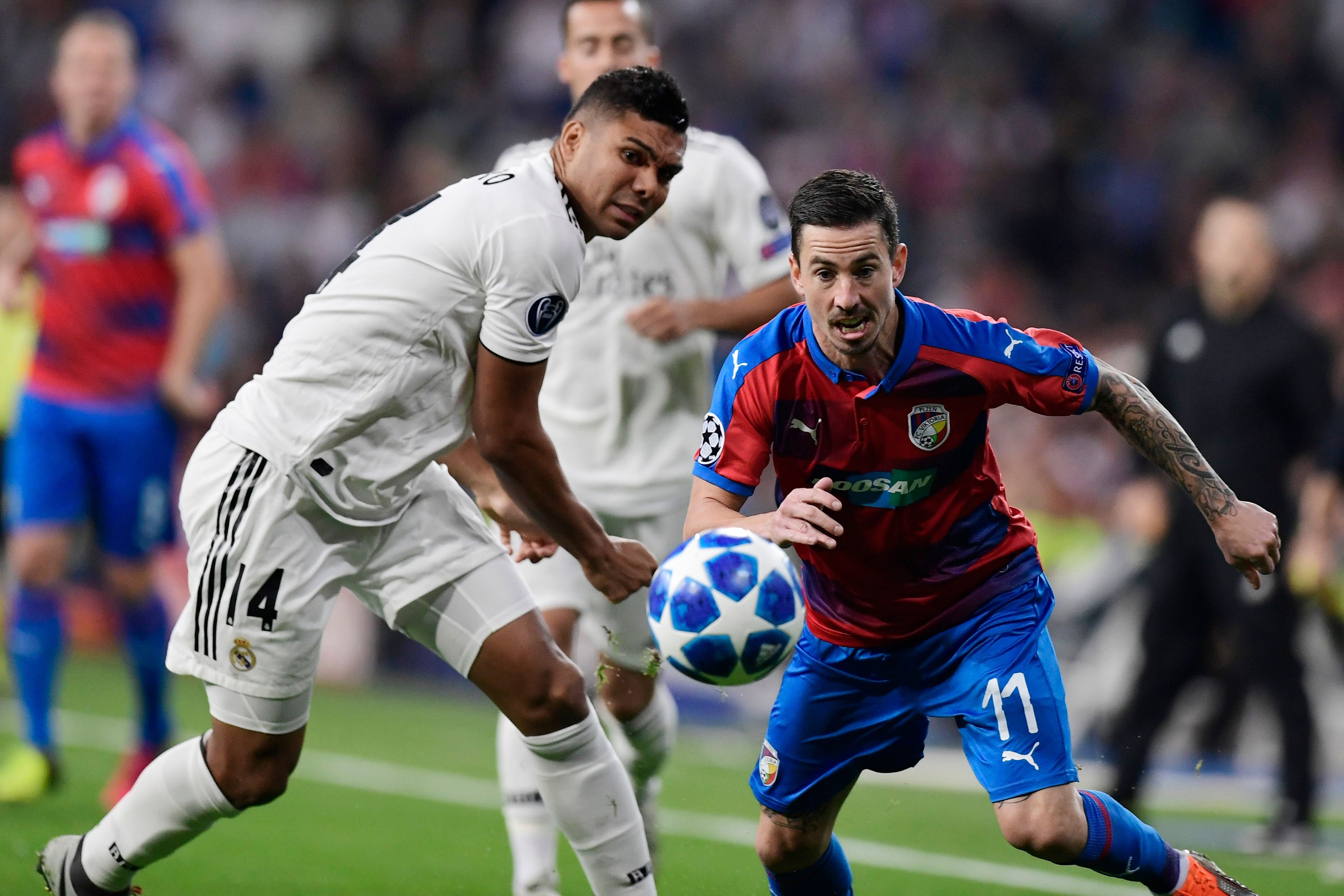 CASEMIRO REAL MADRID VIKTORIA PLZEN CHAMPIONS LEAGUE