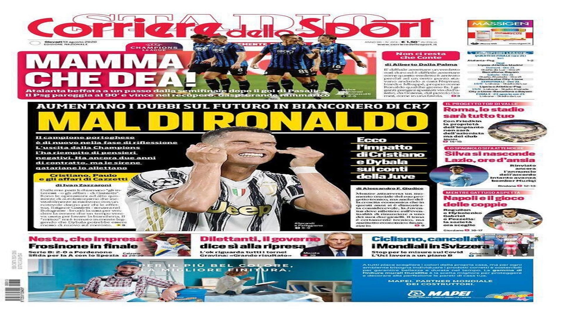 newspapers 13 Aug Cds