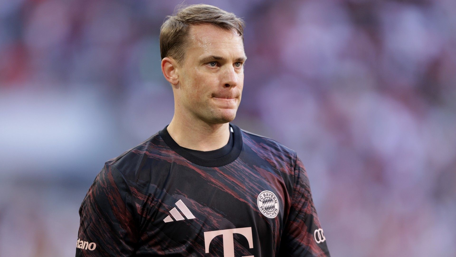Manuel Neuer of Bayern Munich looks on