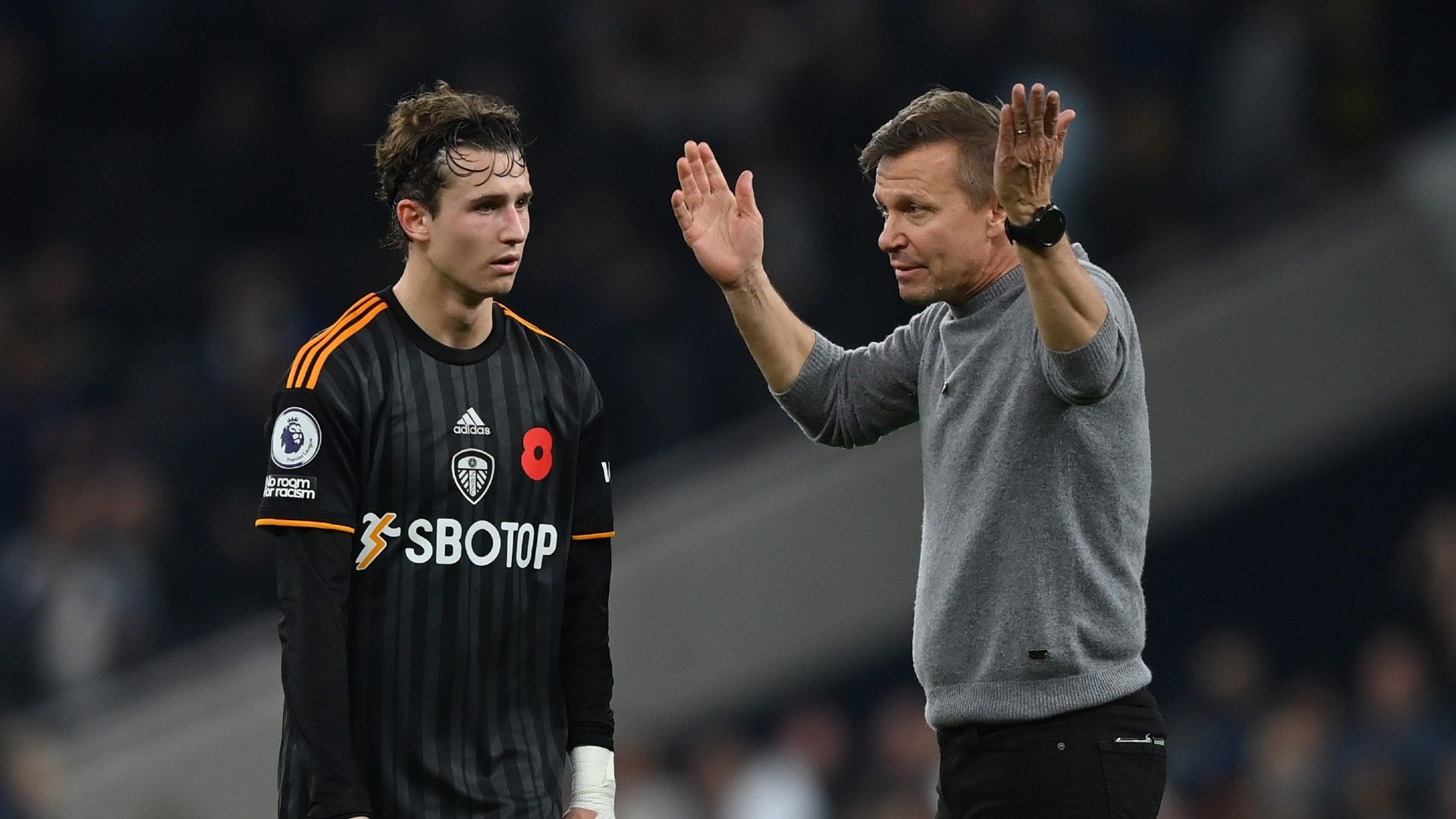 Jesse Marsch Brenden Aaronson Leeds 2022-23