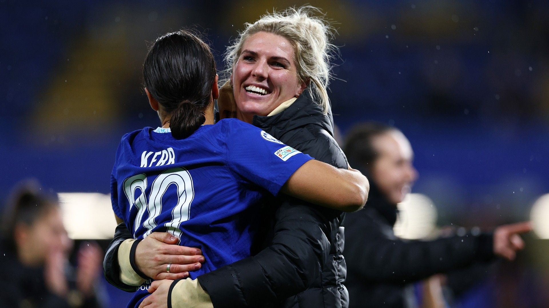 Millie Bright smile Sam Kerr Chelsea 2022-23