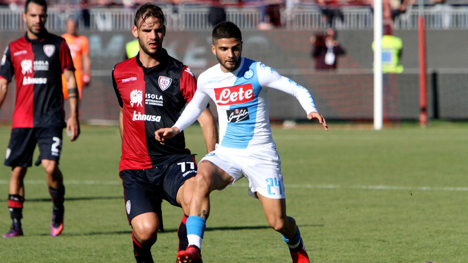 Lorenzo Insigne Panagiotis Tachtsidis Cagliari Napoli Serie A