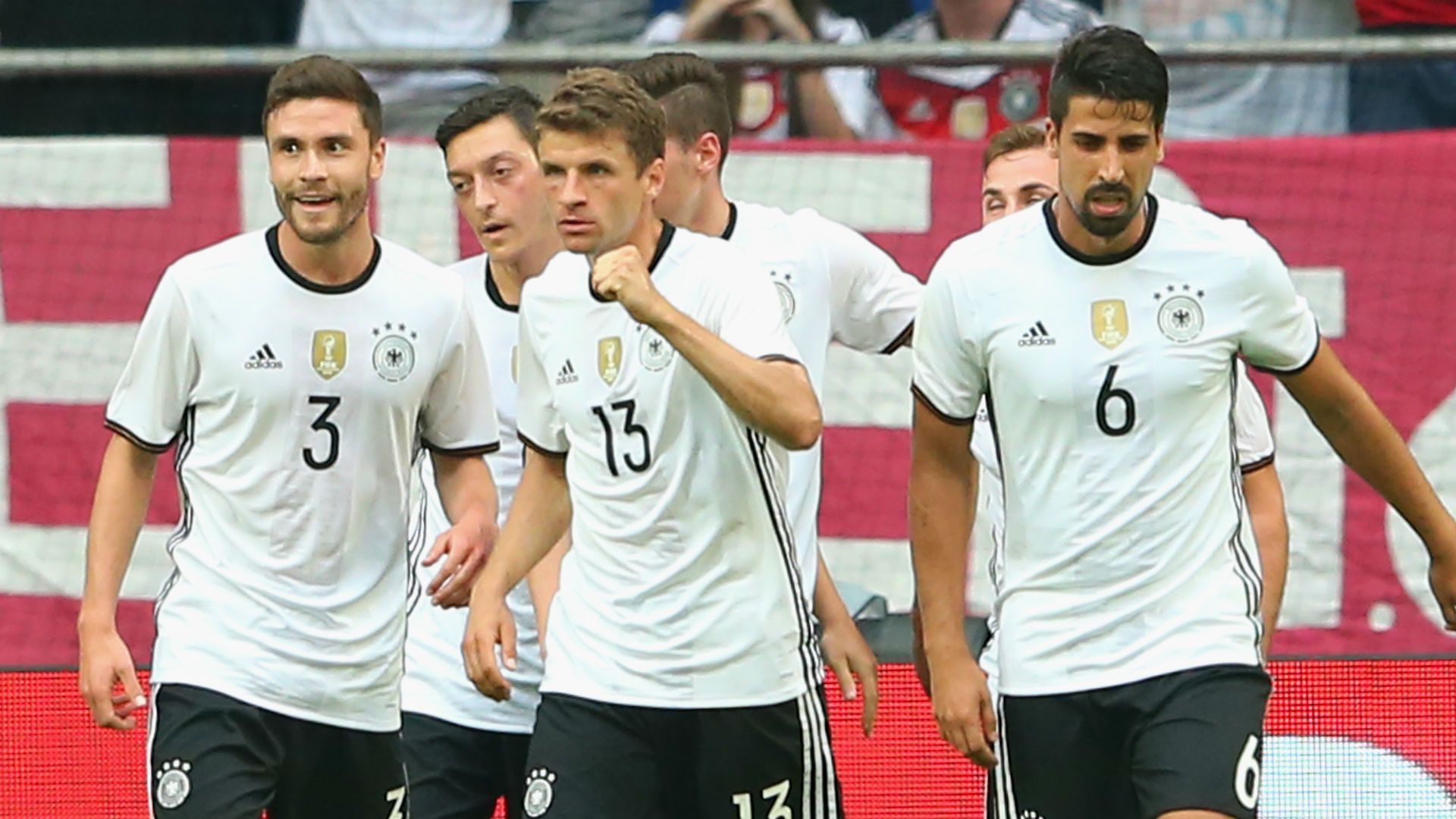 Germany celebrating Germany Hungary