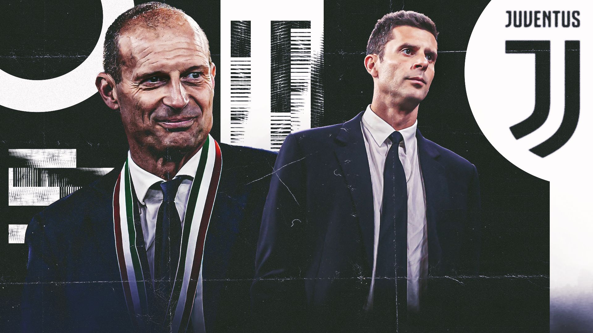 GFX Massimiliano Allegri Thiago Motta Juventus