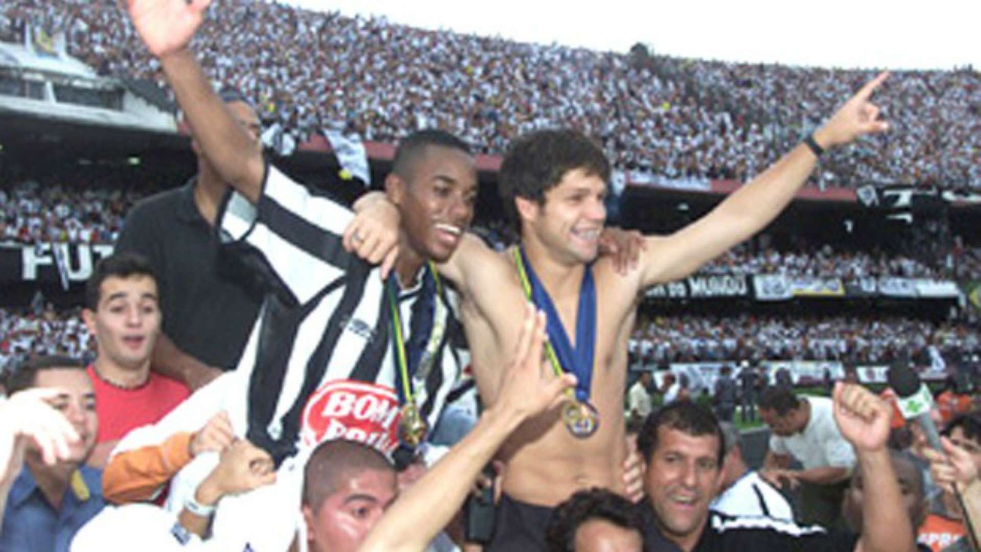 Diego e Robinho - Santos 2002