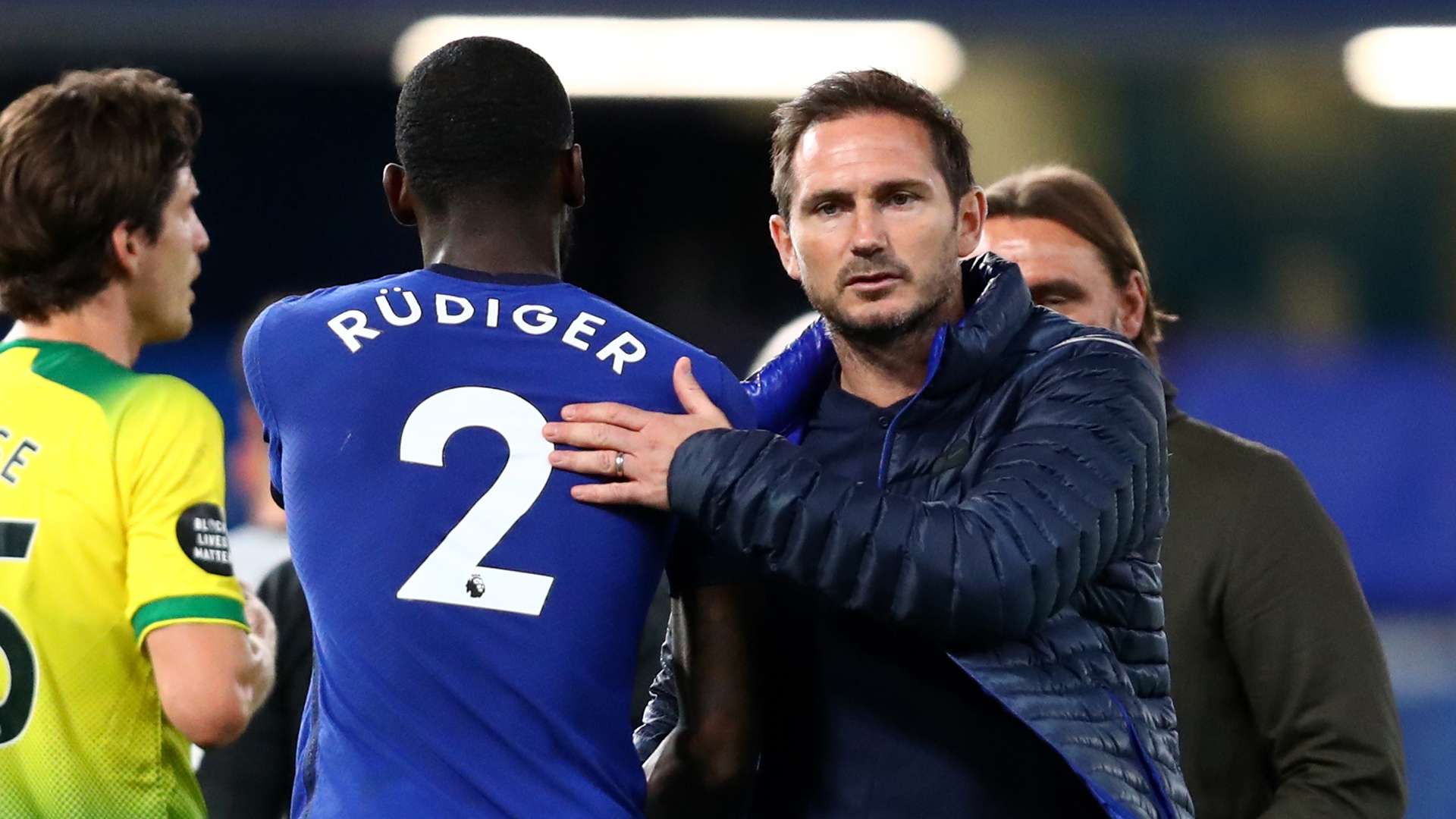 Frank Lampard Antonio Rudiger Chelsea 2020