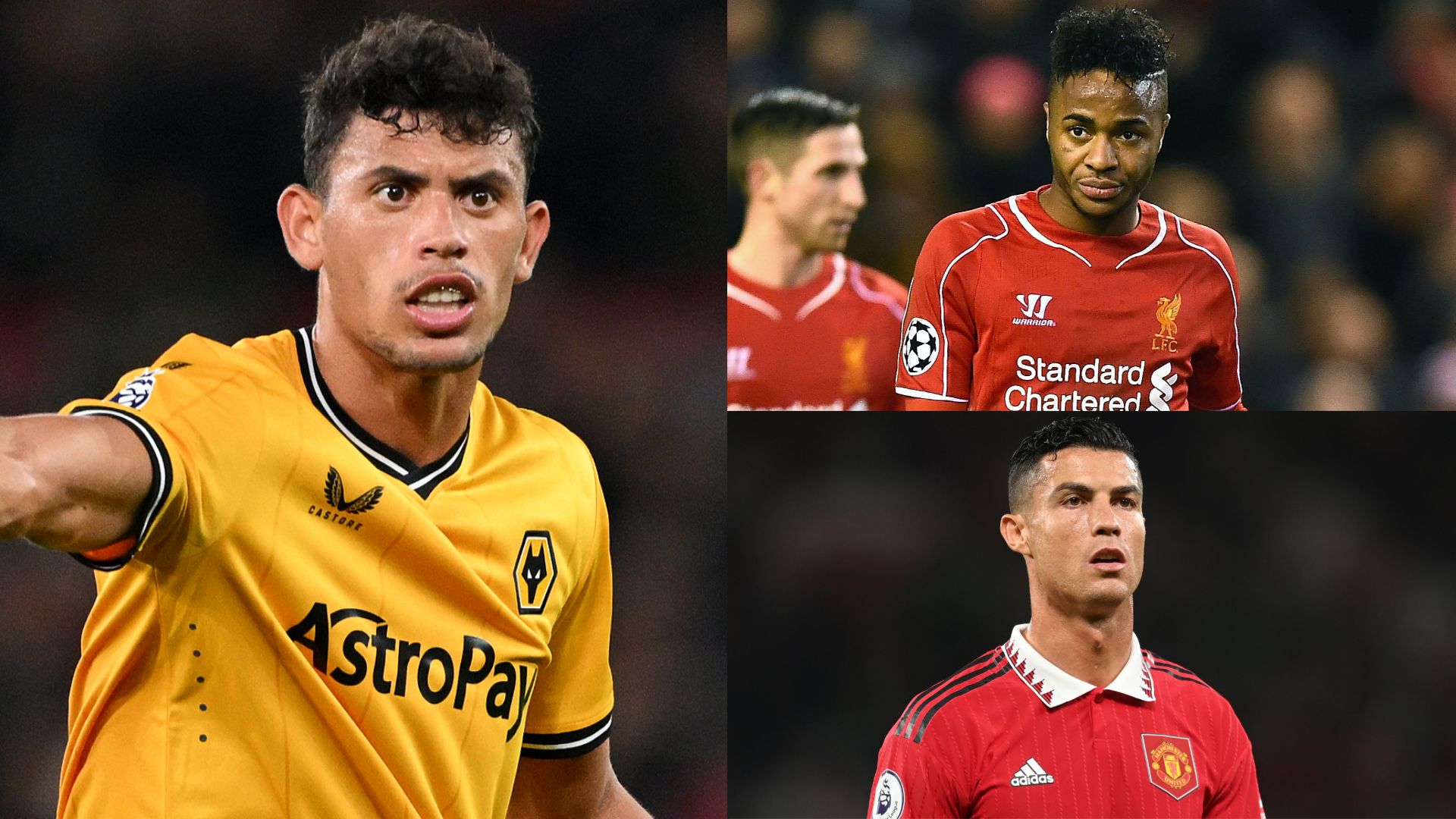 Matheus Nunes Raheem Sterling Cristiano Ronaldo split 